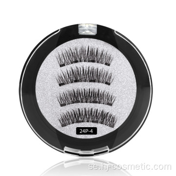 3D Private Label Magic 4 Magnetic Eyelashes leverantör